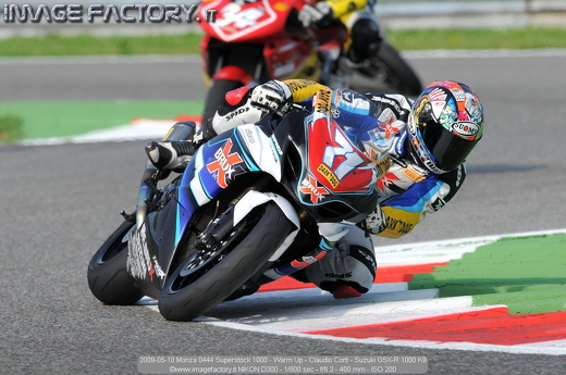 2009-05-10 Monza 0444 Superstock 1000 - Warm Up - Claudio Corti - Suzuki GSX-R 1000 K9